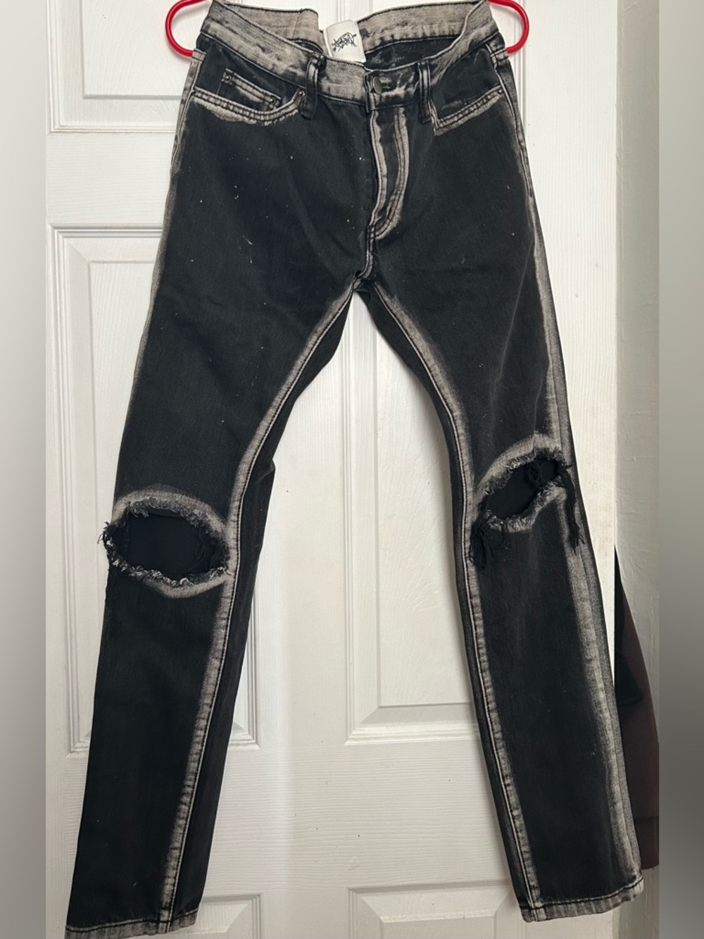 mnml Distressed Jeans Black Washed Denim- Men’s